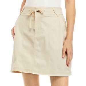 Ocean + Coast Beige Woven Twill Skirt Size 14 - NEW